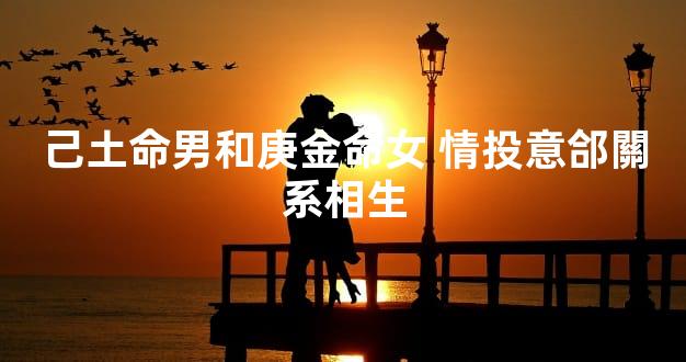 己土命男和庚金命女 情投意郃關系相生